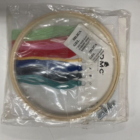 DMC Stitch Kit 6" Diameter Bicycle Counted Cross-Stitch Kit Crafts Whimsical - Picture 6 of 8